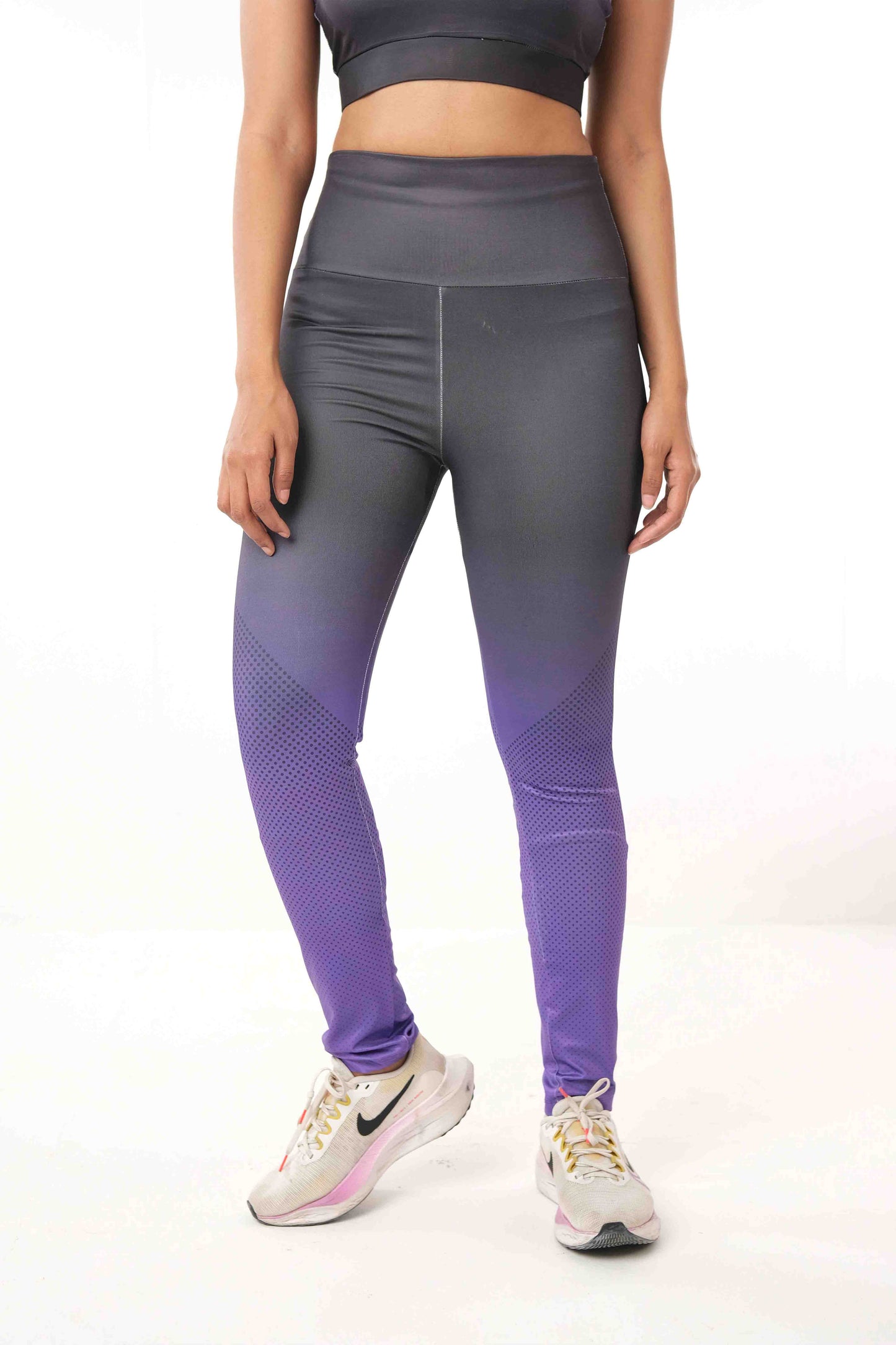 Purple Gredient print 3pcs combo for sports, gym and yoga