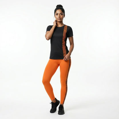 ZOTO Orange Pulse 3-PCS Activewear Combo CM115