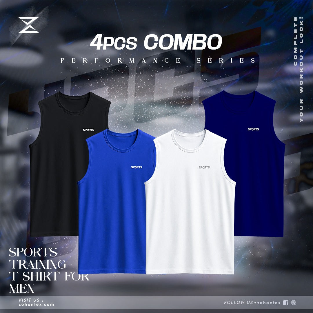 Men’s 4pcs TankTop COmbo – Activewear & Casual Wear
