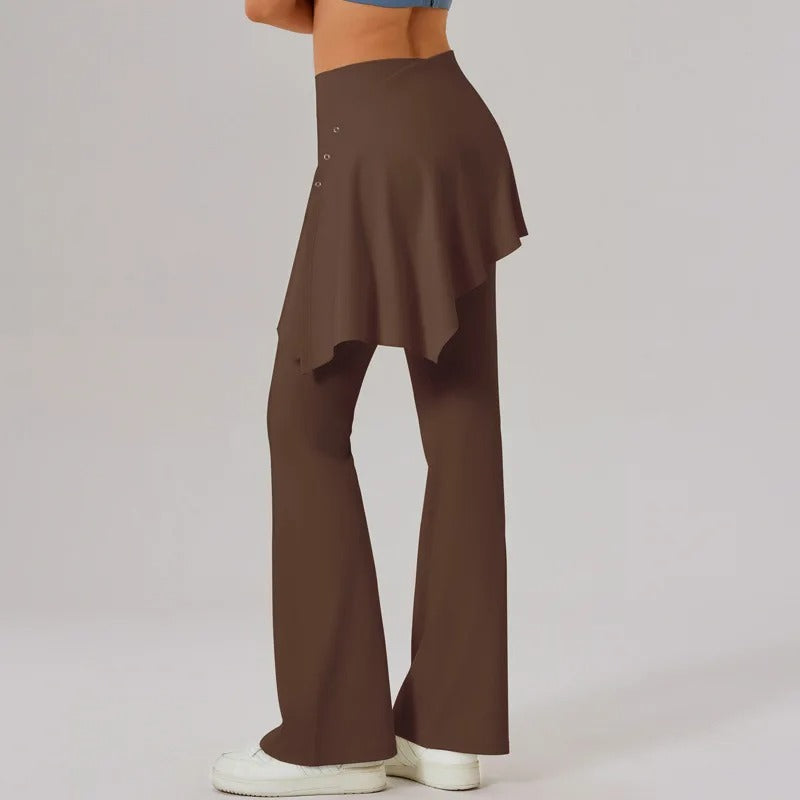 Micro Flared Yoga Outdoor Wear Two-piece Set CL03