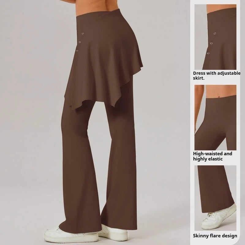 Micro Flared Yoga Outdoor Wear Two-piece Set CL03