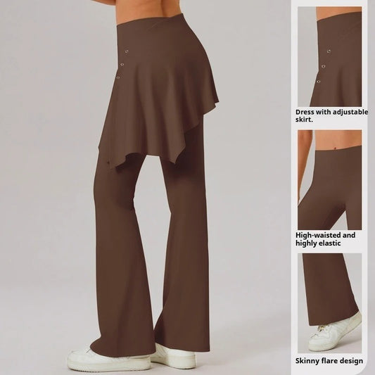 Micro Flared Yoga Outdoor Wear Two-piece Set CL03